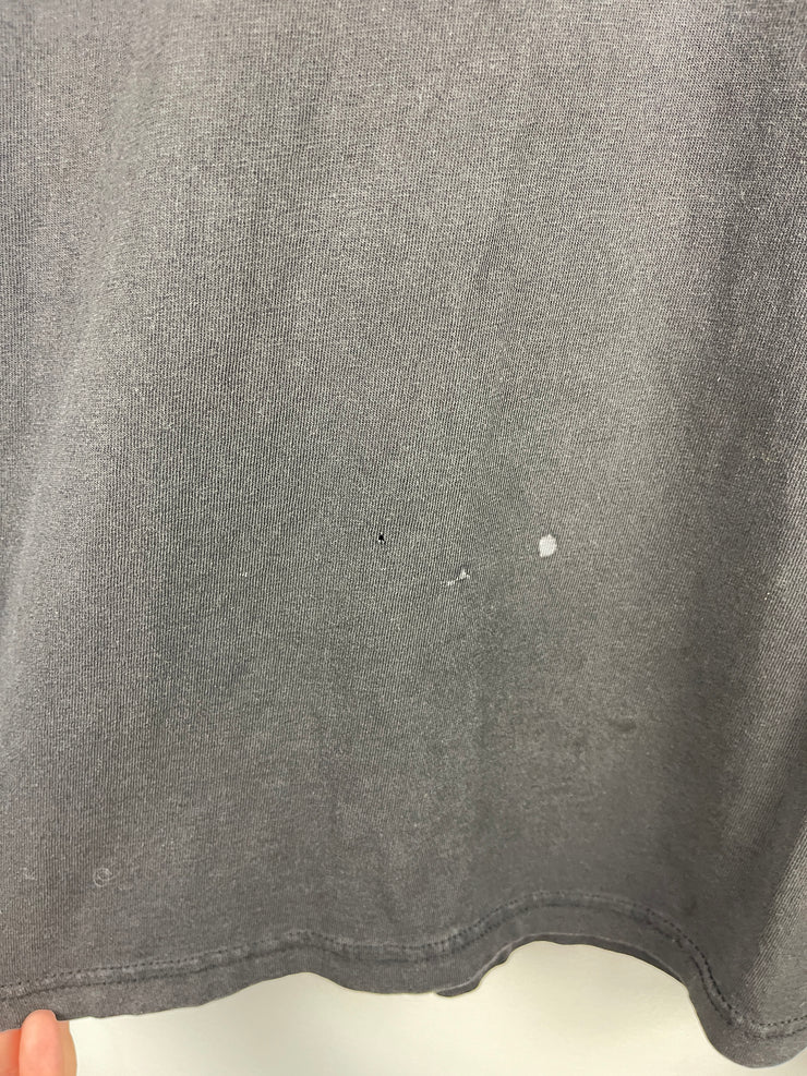 Vintage 90s Hanes Blank Black Pocket Tee