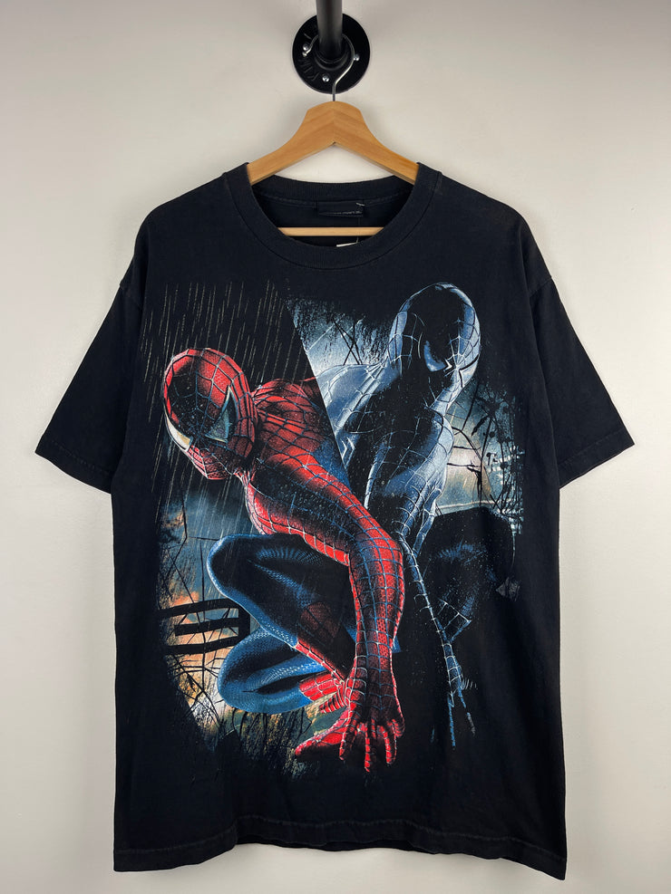 Vintage 2007 Spiderman 3 Movie Promo Black Tee