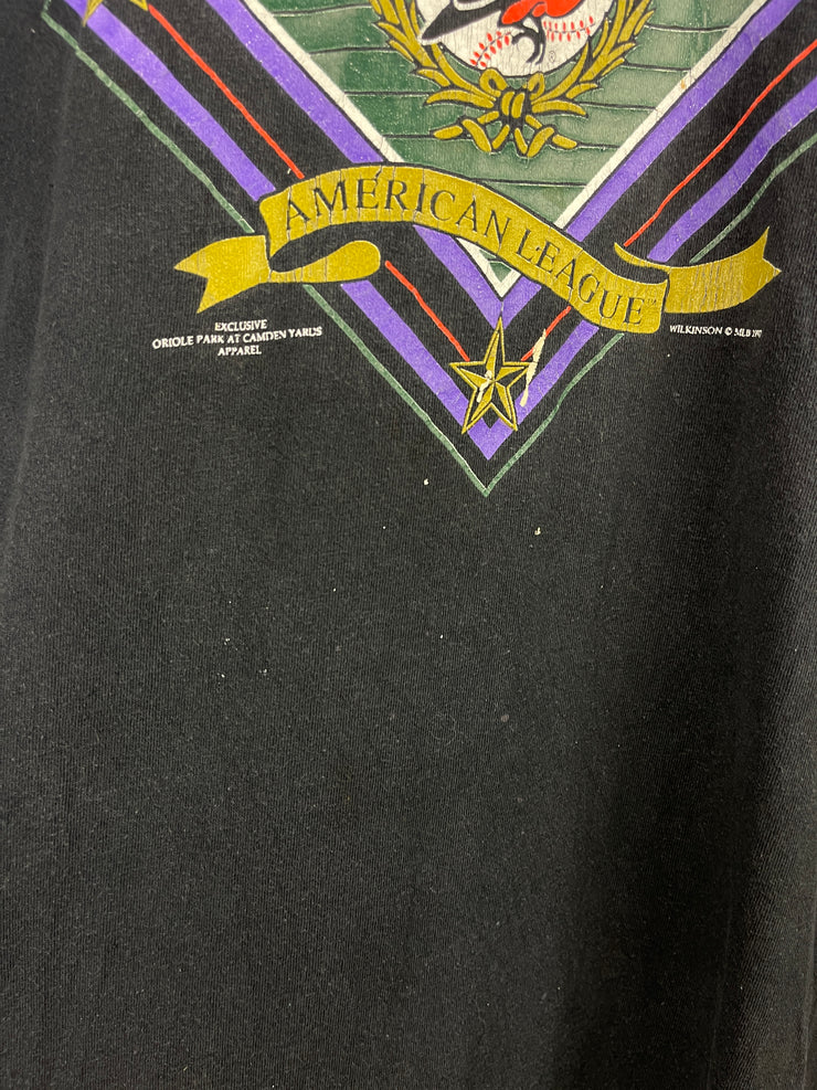 Vintage 90s MLB Baltimore Orioles Black Tee