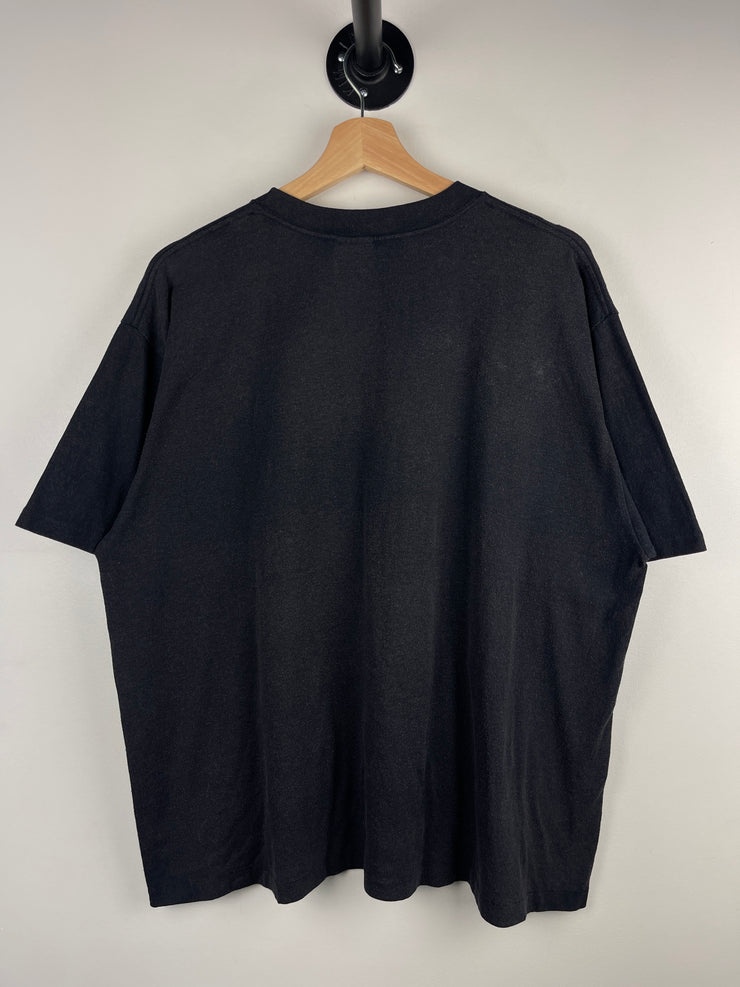 Vintage 90s California Flower Black Tee