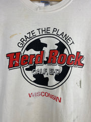 Vintage Herd Rock Calf Eh Cow White Tee