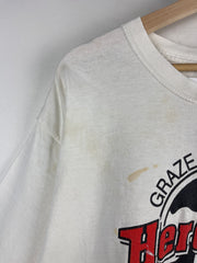 Vintage Herd Rock Calf Eh Cow White Tee