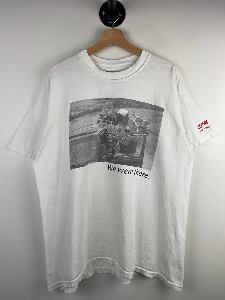 Vintage Compaq Computers We Were There Promo White Tee