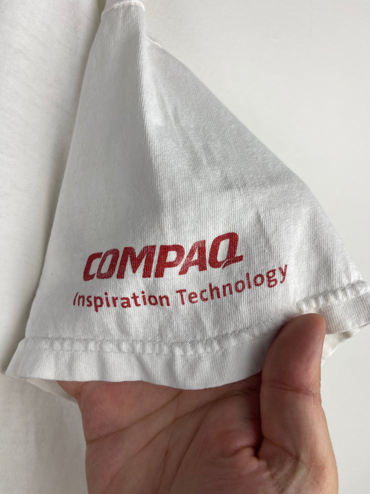 Vintage Compaq Computers We Were There Promo White Tee