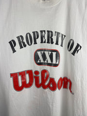 Vintage 90s Wilson Property Of White Tank Top
