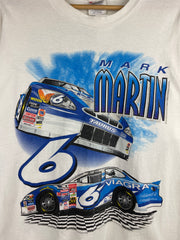 Vintage 90s Nascar Mark Martin Viagra White Tee