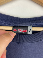 Vintage 90s Kappa Soccer Faded Navy Tee