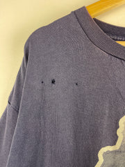 Vintage 90s Kappa Soccer Faded Navy Tee