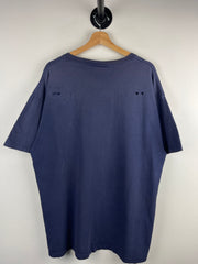 Vintage 90s Kappa Soccer Faded Navy Tee
