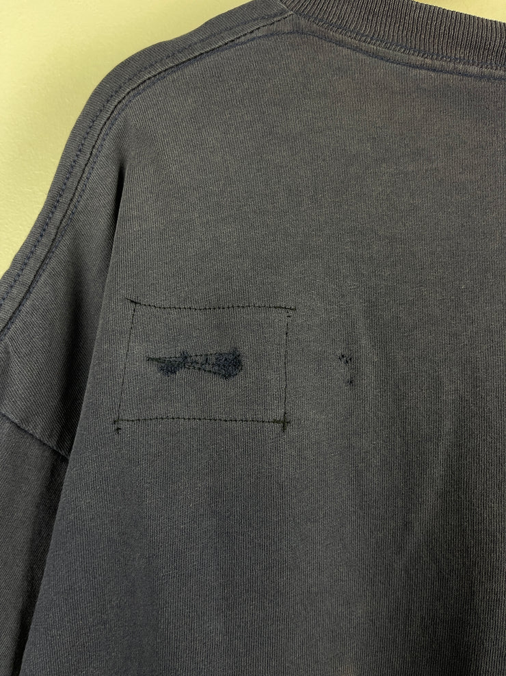 Vintage 90s Kappa Soccer Faded Navy Tee