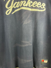 Vintage MLB Nike New York Yankees Middle Swoosh Embroidered Navy Tee
