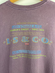 Vintage 90s Levis Worlds Finest Plum Tee