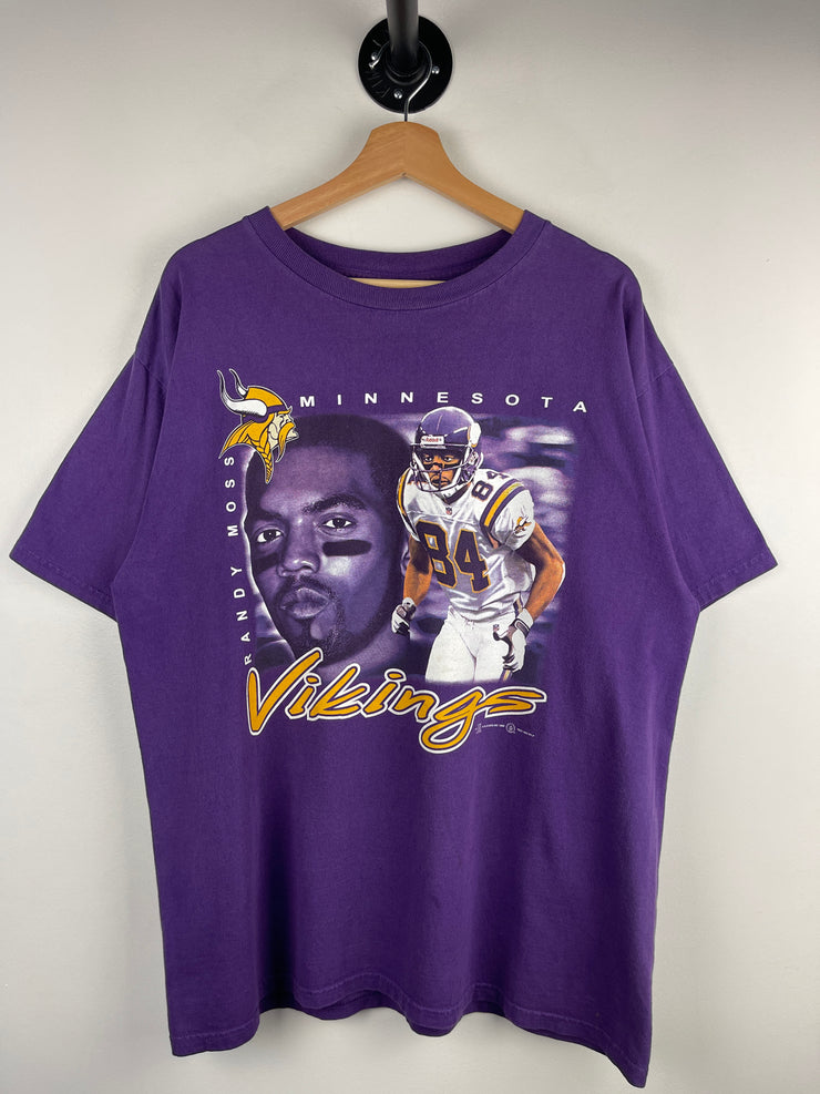 Vintage 90s NFL Minnesota Vikings Randy Moss Purple Tee