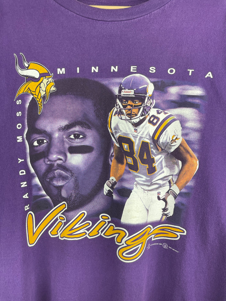 Vintage 90s NFL Minnesota Vikings Randy Moss Purple Tee