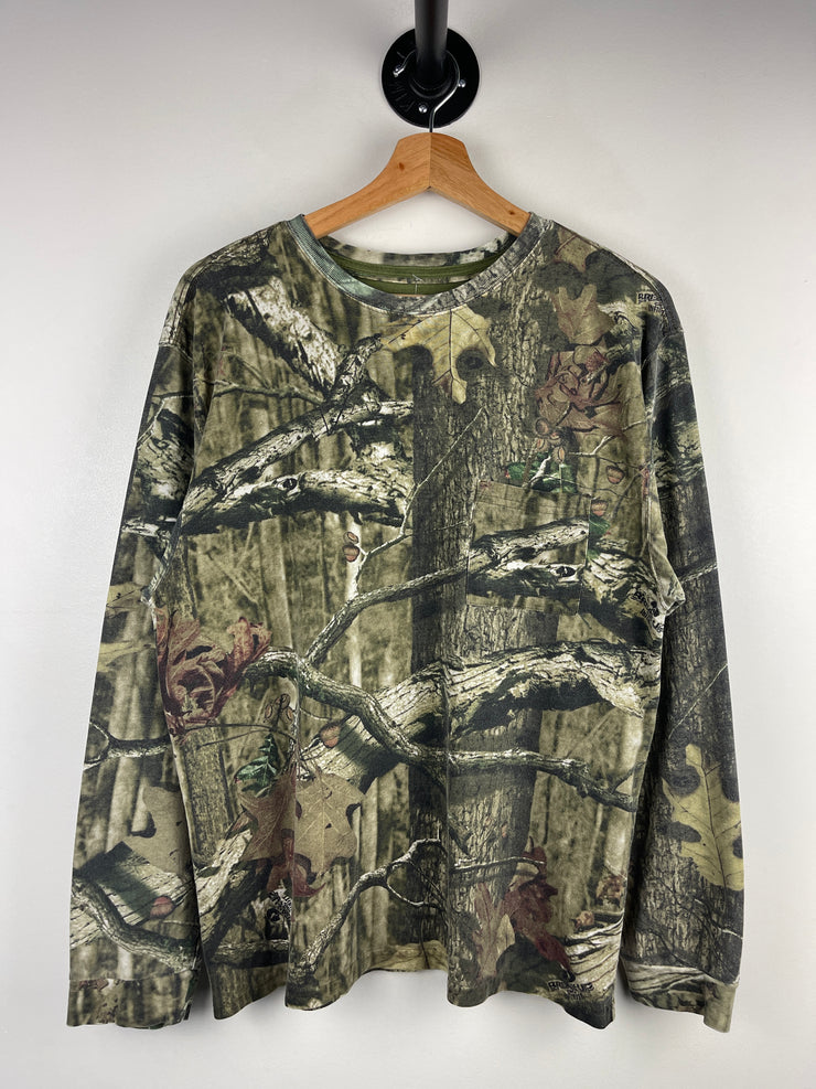 Vintage Mossy Oak Real Tree Camo Long Sleeve