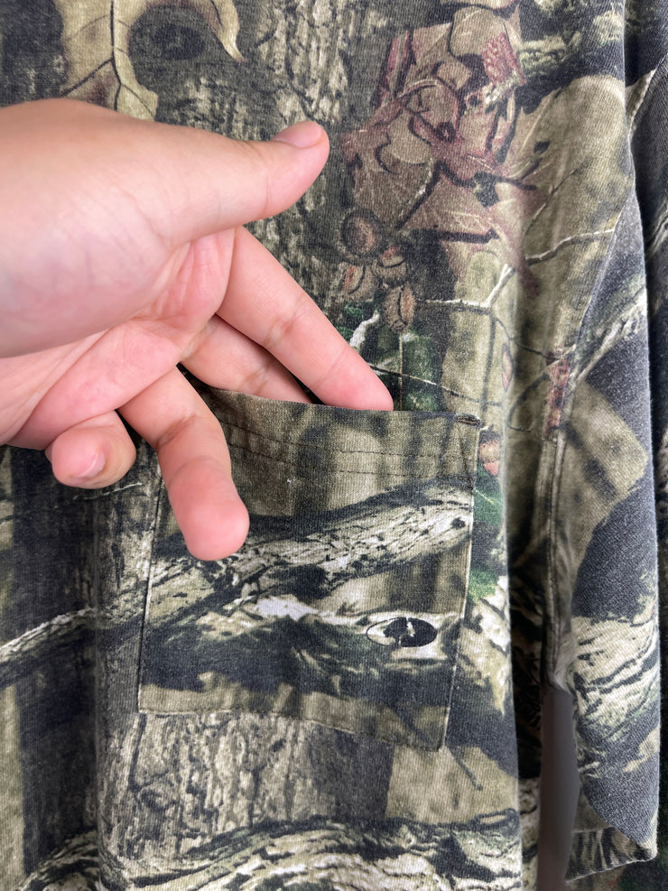 Vintage Mossy Oak Real Tree Camo Long Sleeve
