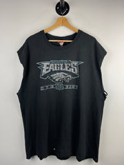 Vintage NFL Philadelphia Eagles Black Cut Off Tank Top