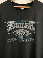 Vintage NFL Philadelphia Eagles Black Cut Off Tank Top