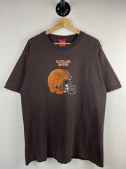 Vintage NFL Cleveland Browns Helmet Brown Tee