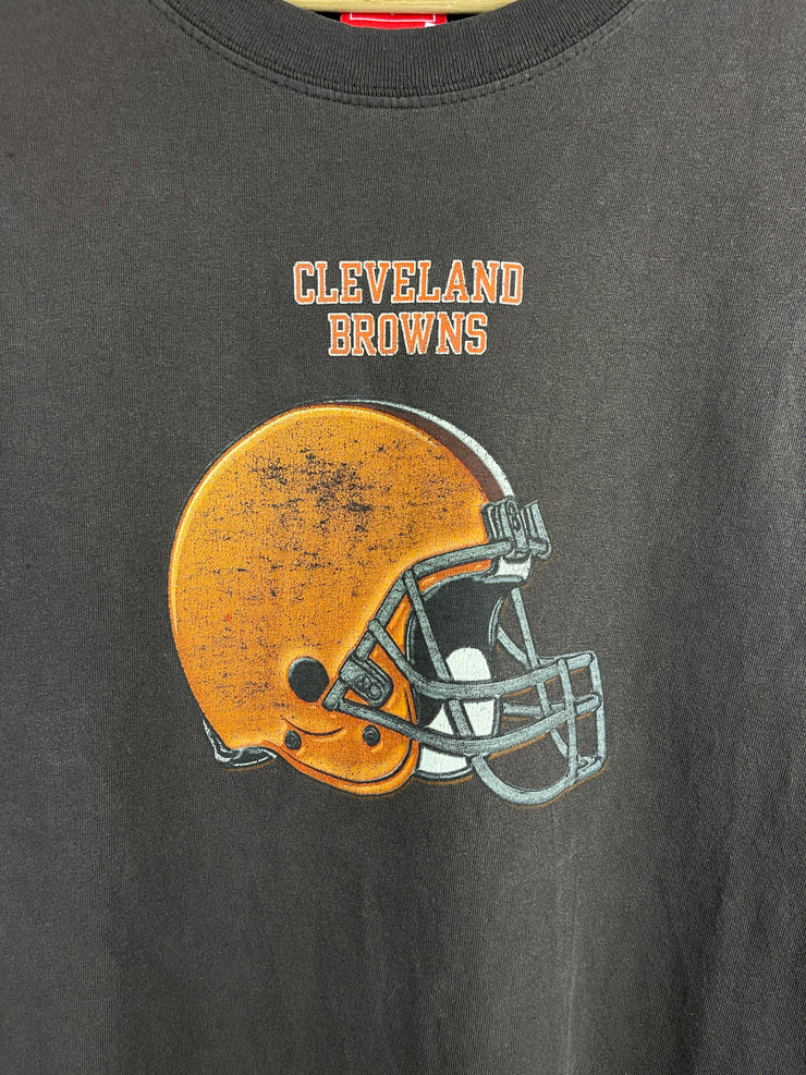 Vintage NFL Cleveland Browns Helmet Brown Tee