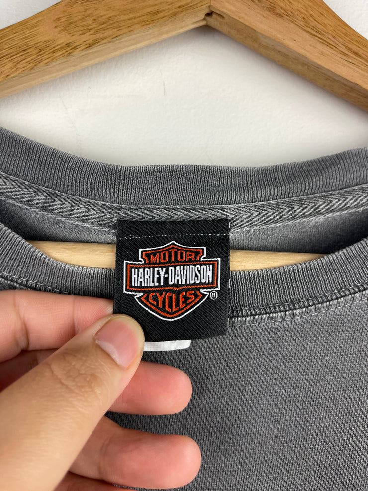 Vintage Harley Davidson Florida Grey Long Sleeve