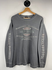 Vintage Harley Davidson Florida Grey Long Sleeve