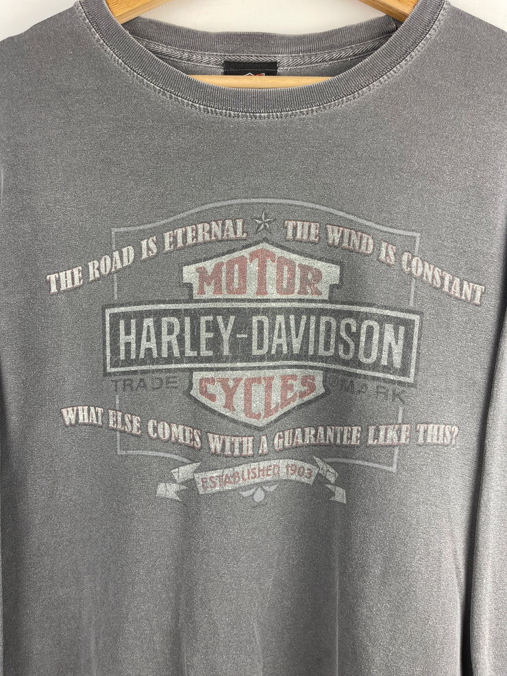 Vintage Harley Davidson Florida Grey Long Sleeve