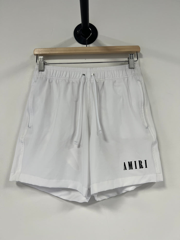 Amiri Core Logo White Water Shorts