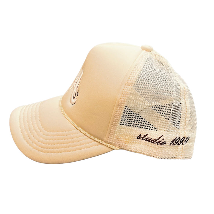 Studio 1999 Atlanta Cream Trucker Hat