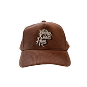 VMH Brown Corduroy Snapback Hat