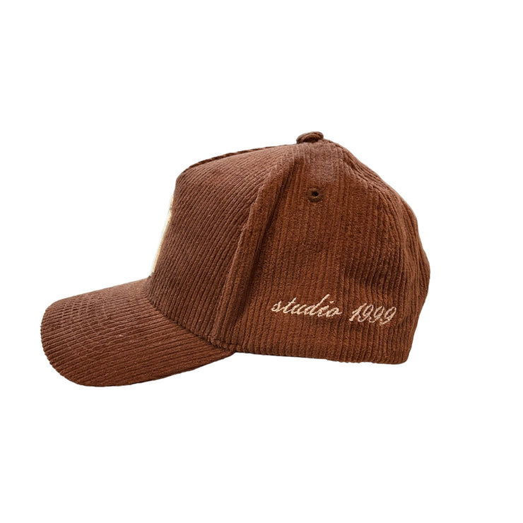 VMH Brown Corduroy Snapback Hat